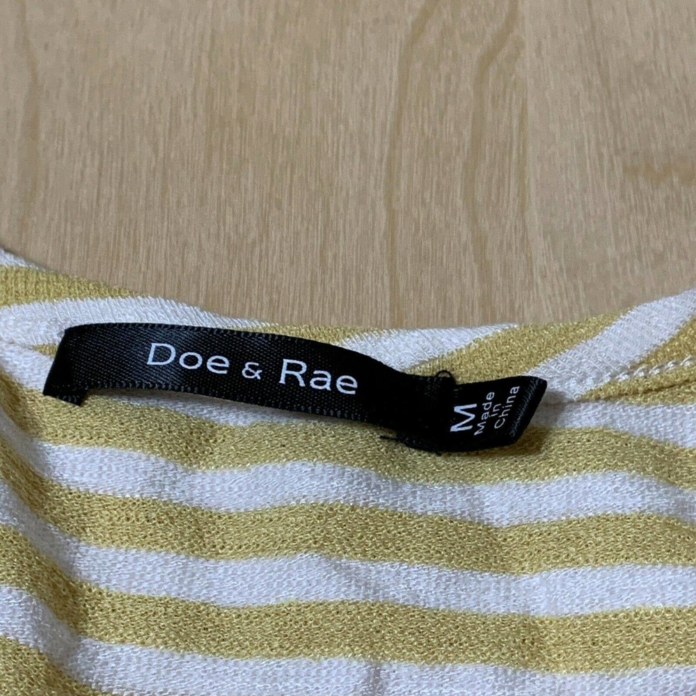 Doe & Rae Floral Ruffle Striped Knit Tank Top - Picture 5 of 7